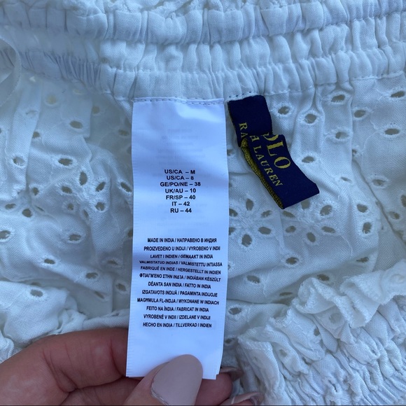 Polo Ralph Lauren Womens Eyelet Romper - Picture 4 of 6